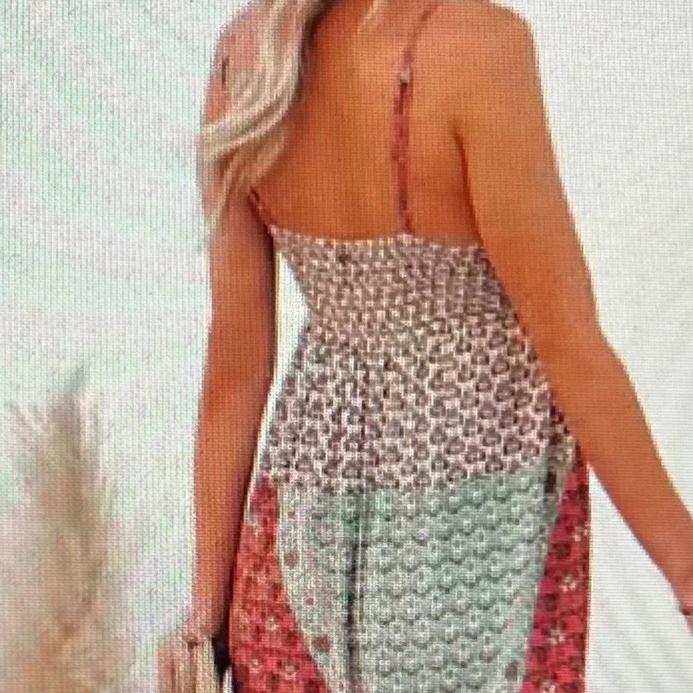 GWENDA PRINTED ADJUSTABLE TASSEL MAXI DRESS Size M - Picture 3 of 16